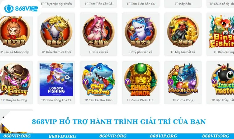 868VIP hỗ trợ hành trình giải trí của bạn