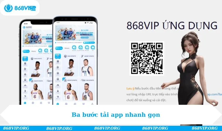 Ba bước tải app nhanh gọn